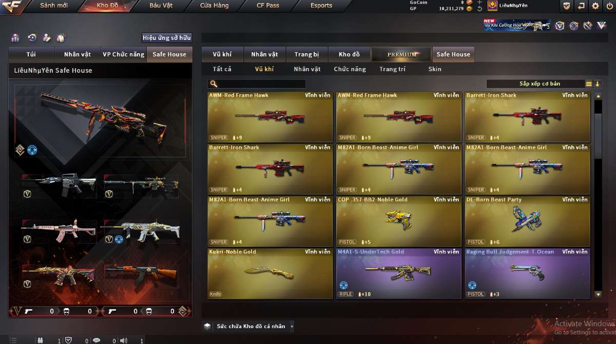shop acc cf uy tin gia re